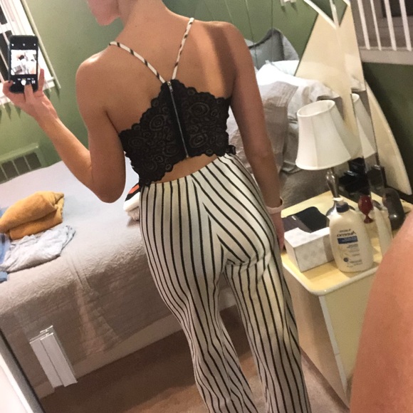 Stripped Jumpsuit - Picture 1 of 4